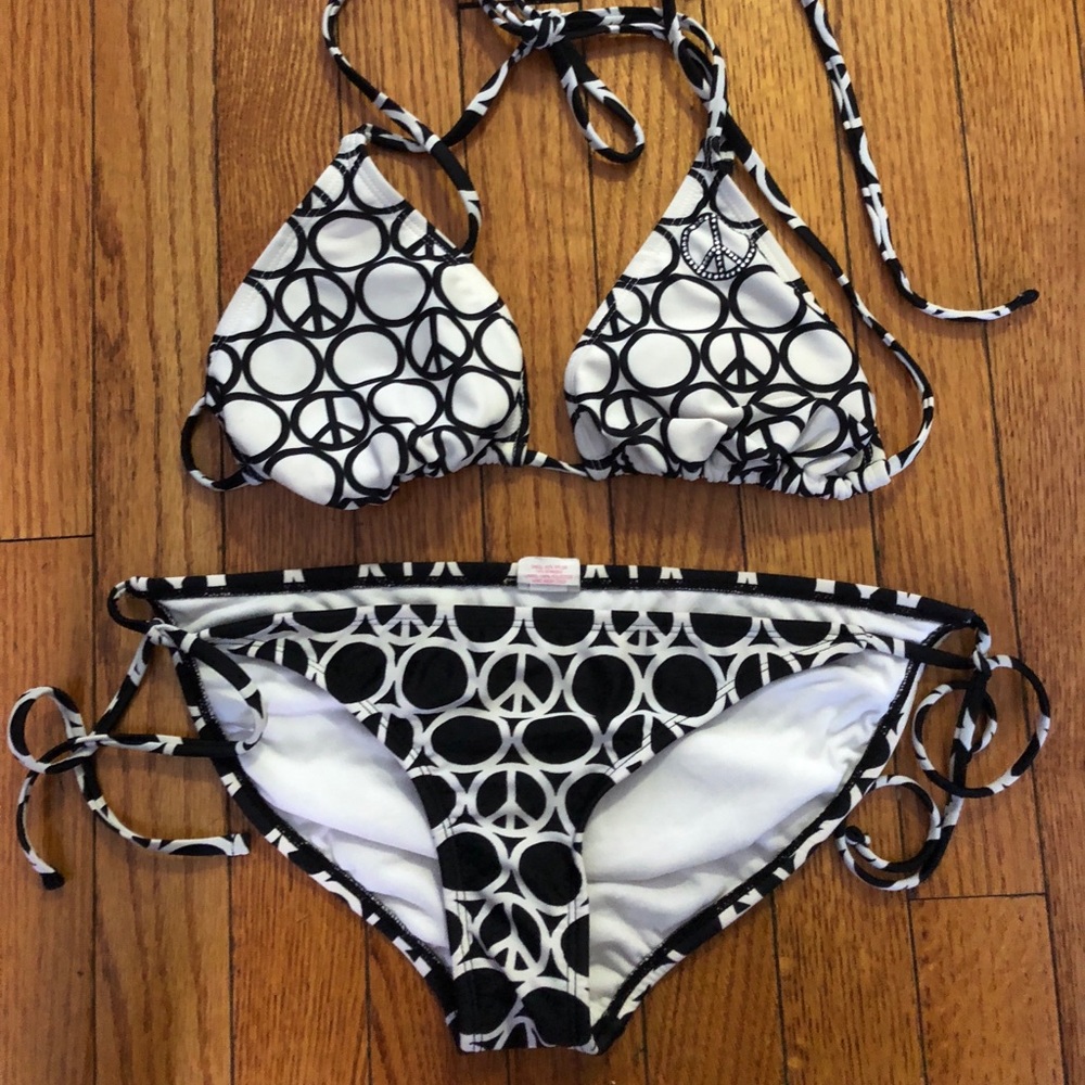 Black and White Print Bikini